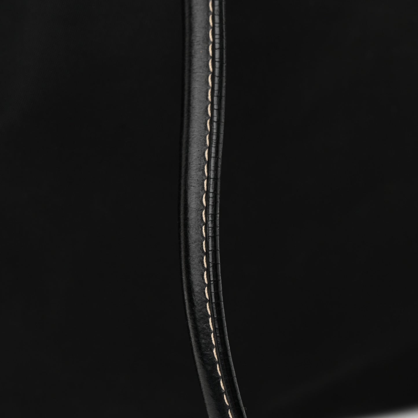 Nylon Zip Tote Bag Black