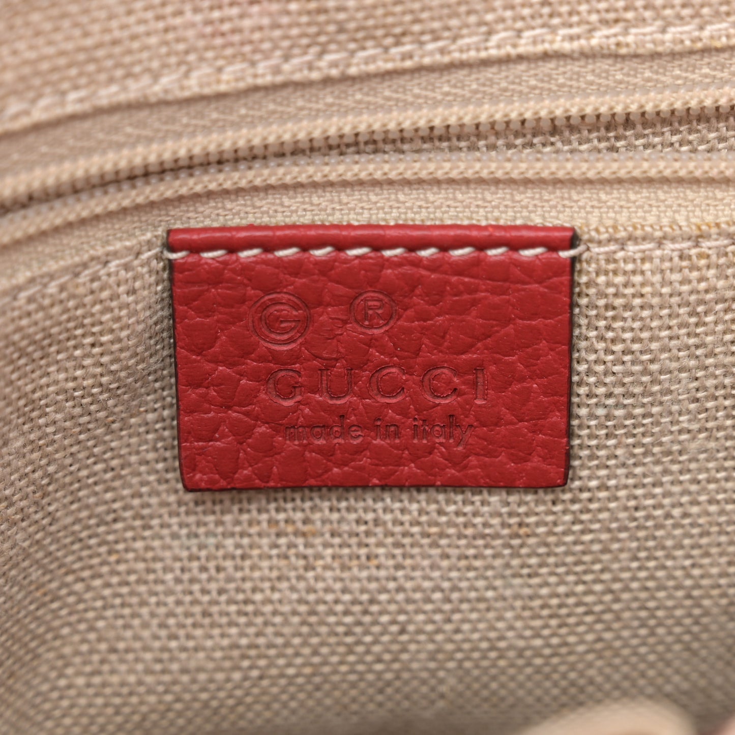 Monogram Small Bree Tote Red