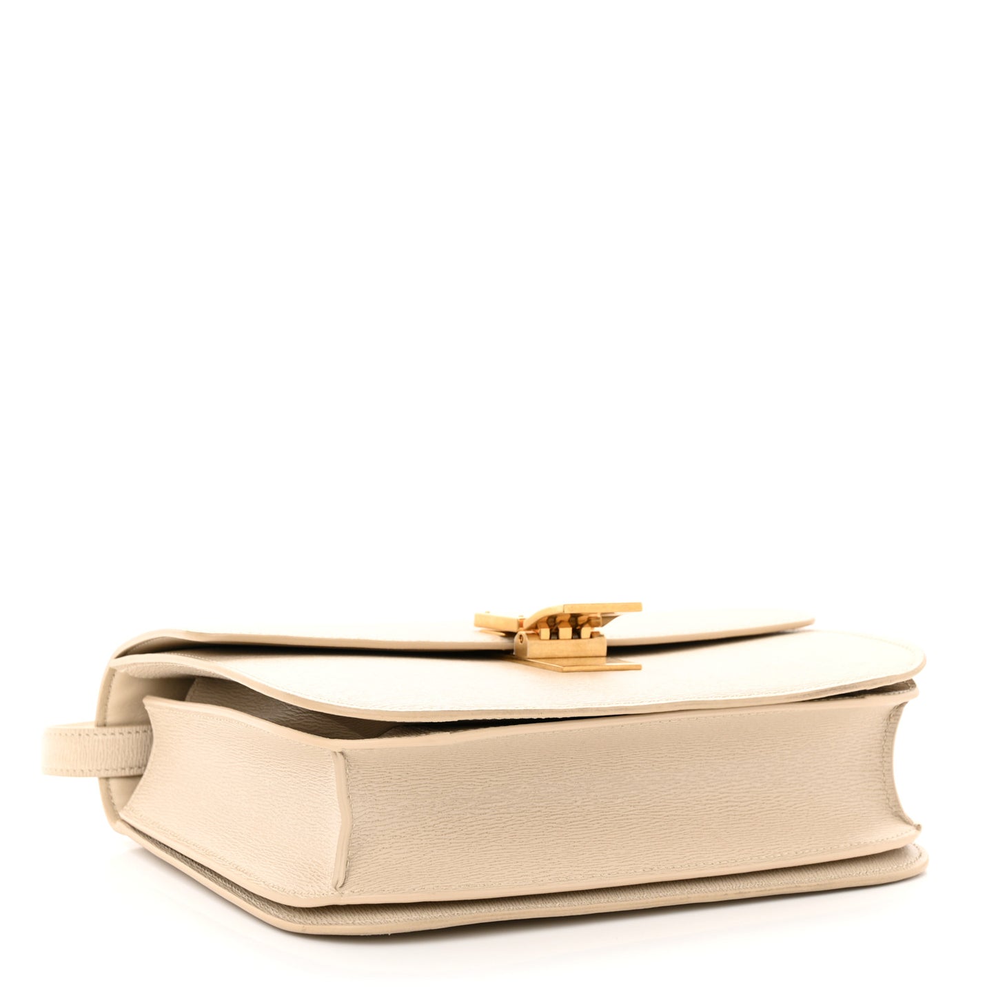 Liege Calfskin Medium Classic Box Flap Bag Linen