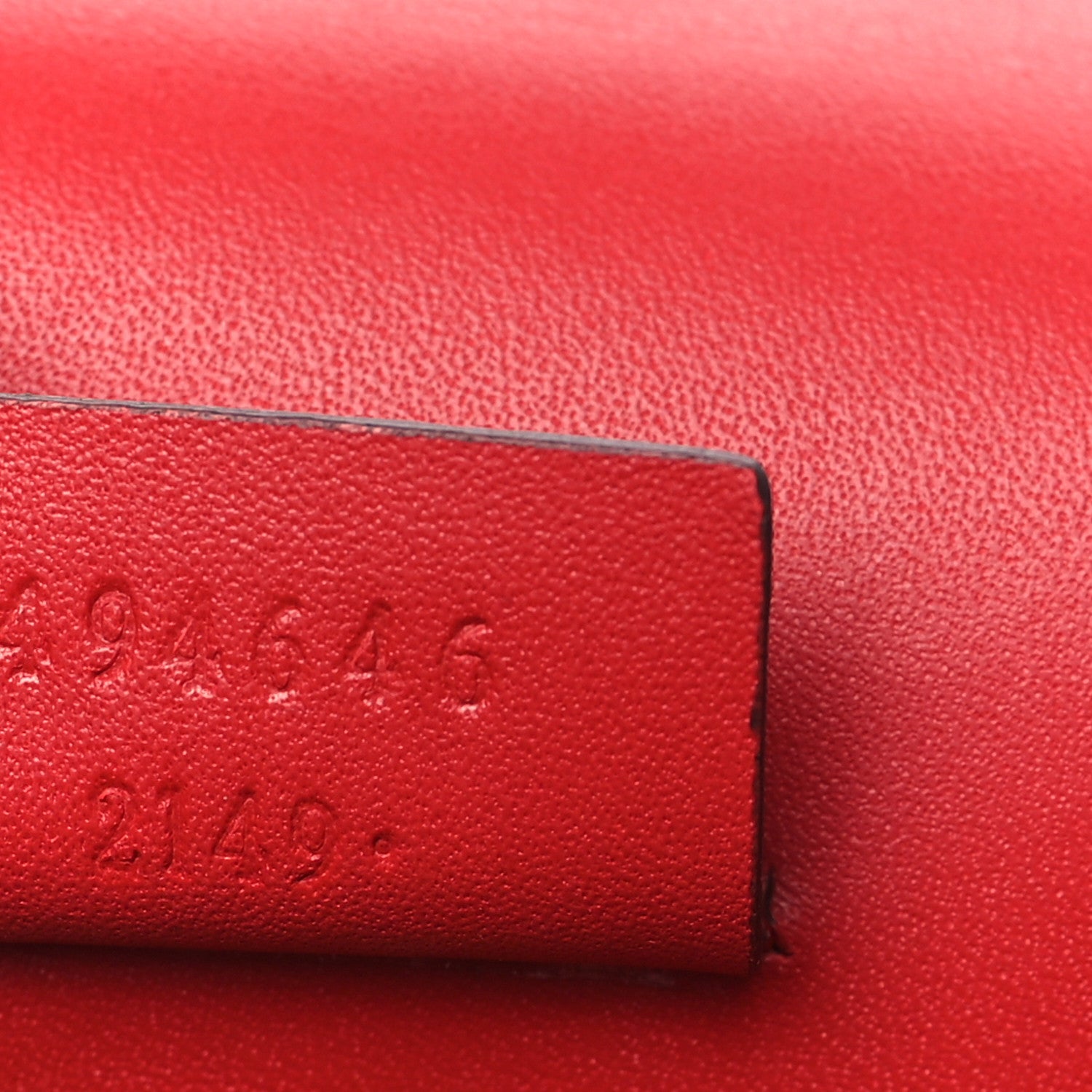Gucci Calfskin Super Mini Sylvie Chain Shoulder Bag Hibiscus Red 7 of 13