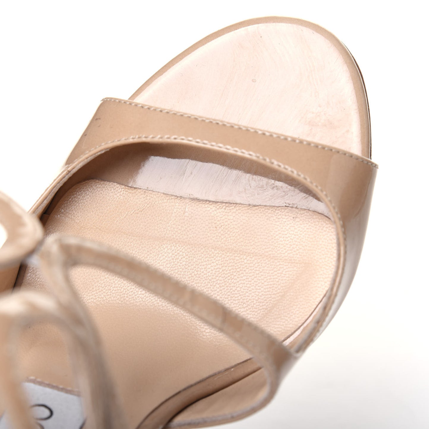 Patent Calfskin Lang Sandals 35 Sand