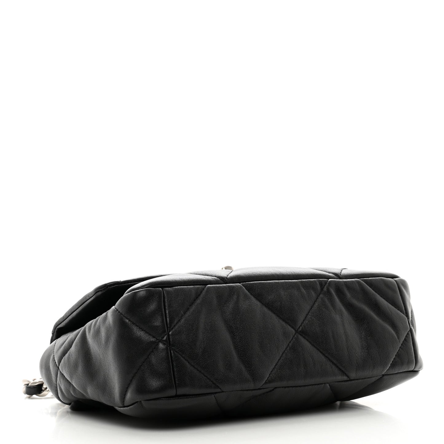 Lambskin Quilted Medium Chanel 19 Flap Black