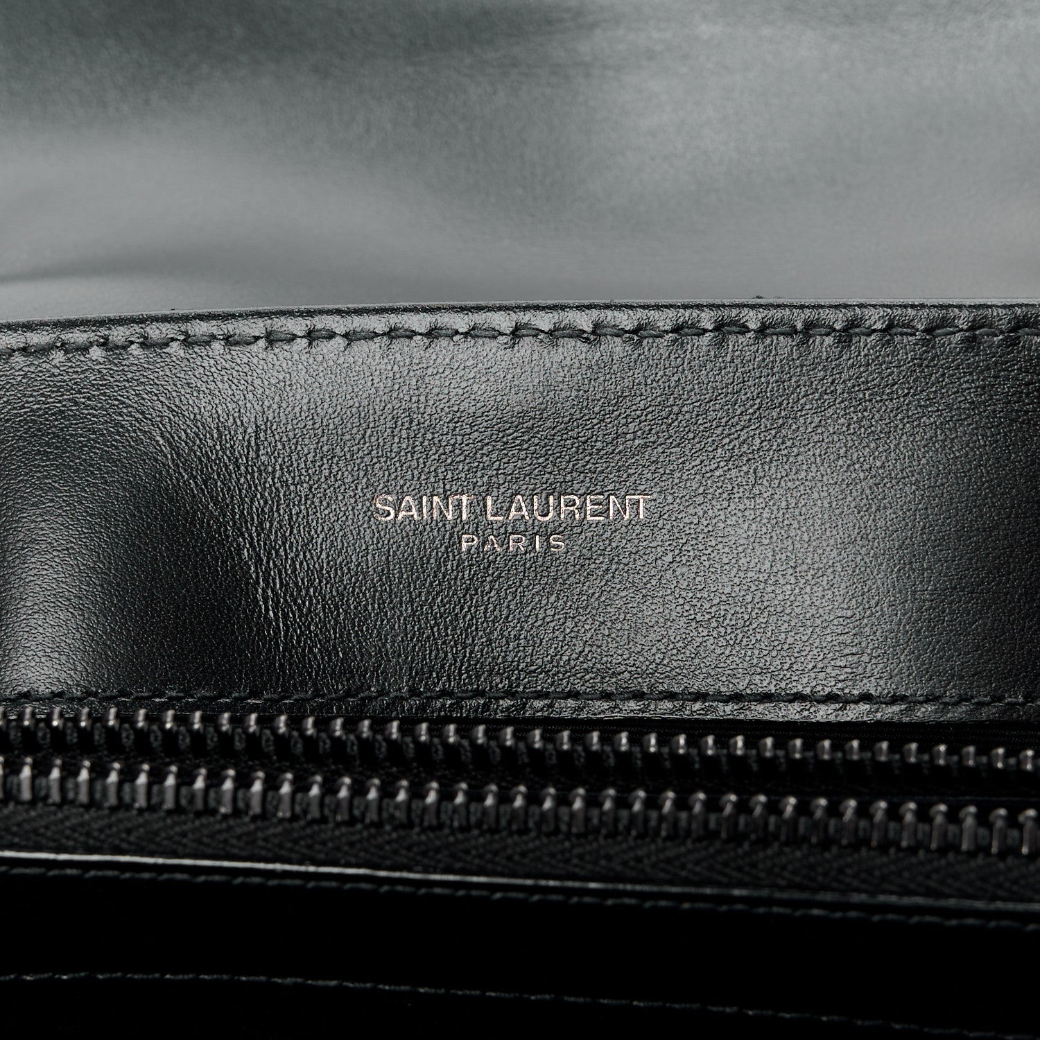 Saint Laurent Calfskin Y Quilted Monogram Monochrome Small Loulou Chain Satchel Black 6 of 14