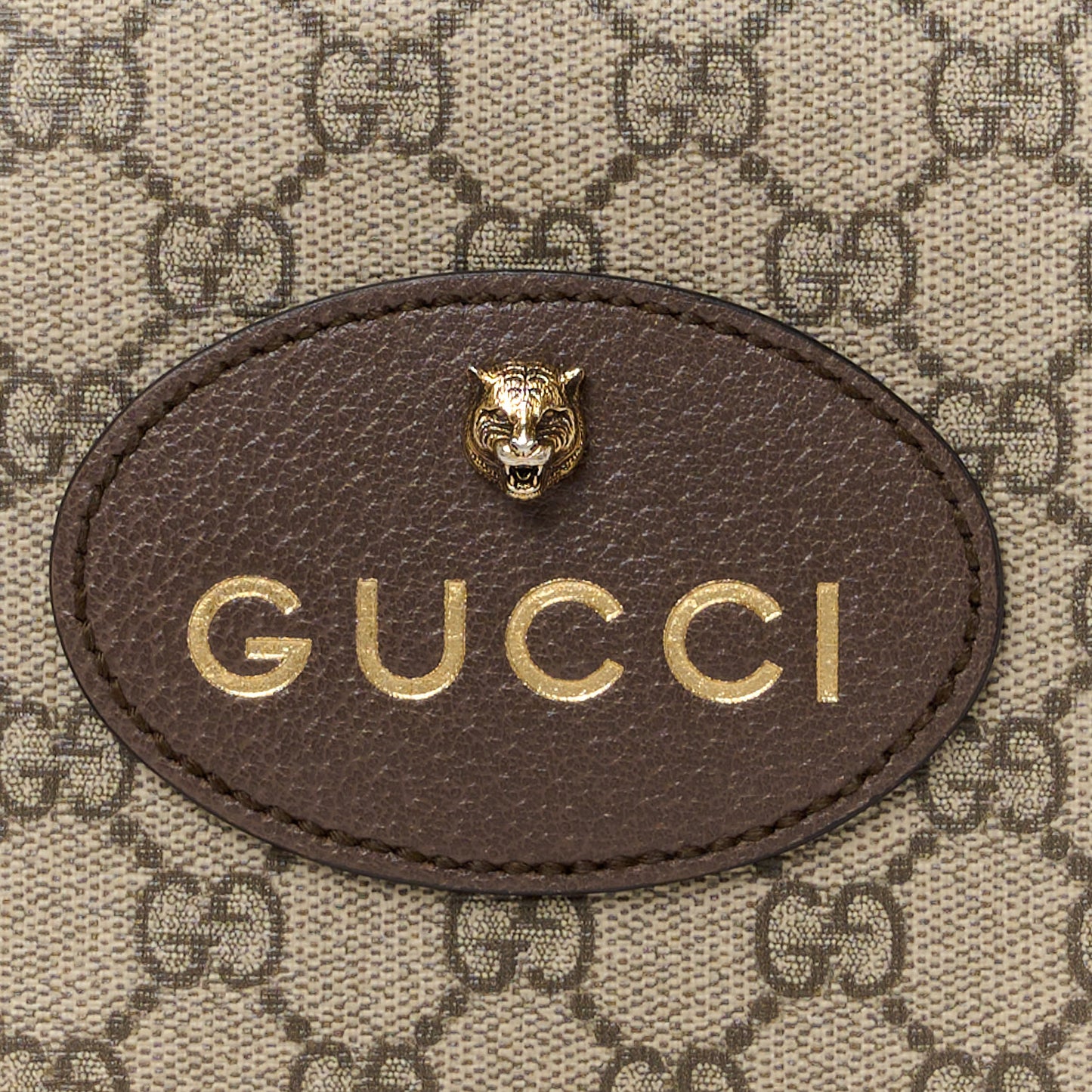 GG Supreme Monogram Web Neo Vintage Shoulder Bag Beige New Acero Crop