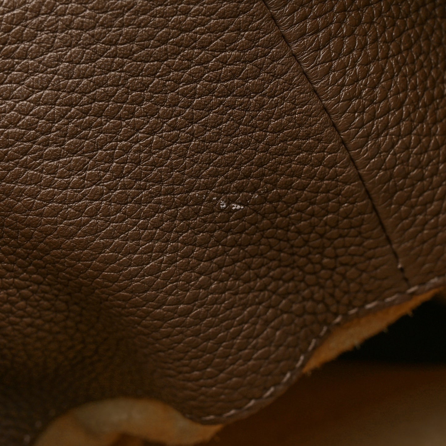 Grained Calfskin Duplex Tote Taupe