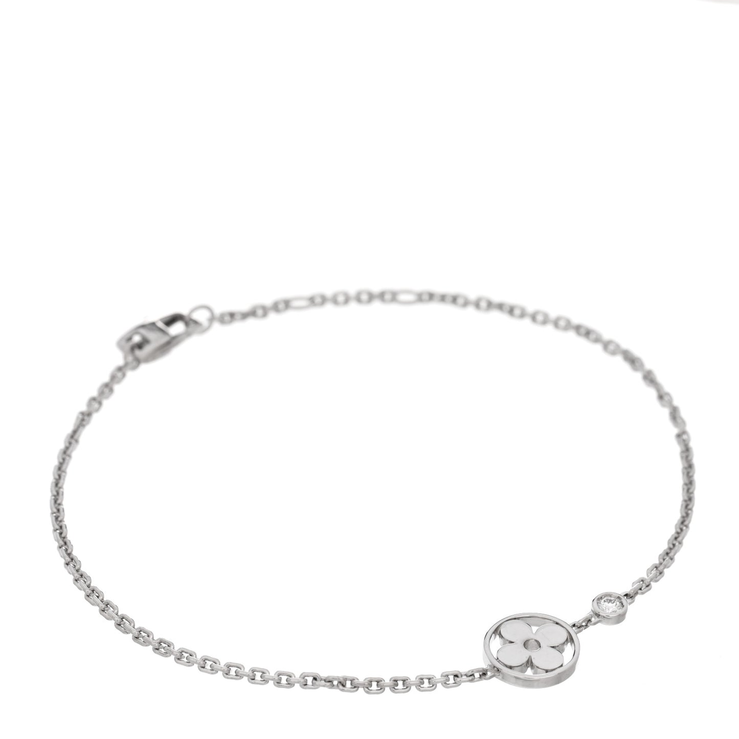 18K White Gold Diamond Idylle Blossom Bracelet