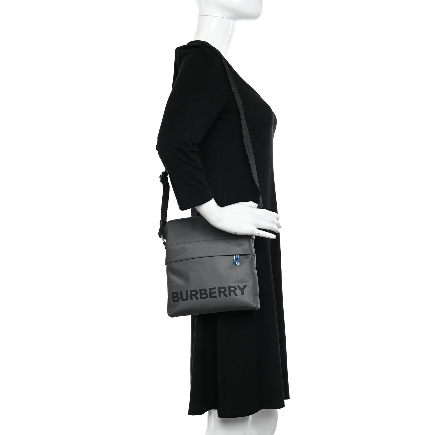 Burberry Nylon Neo Crossbody Bag Charcoal Grey 2 of 12