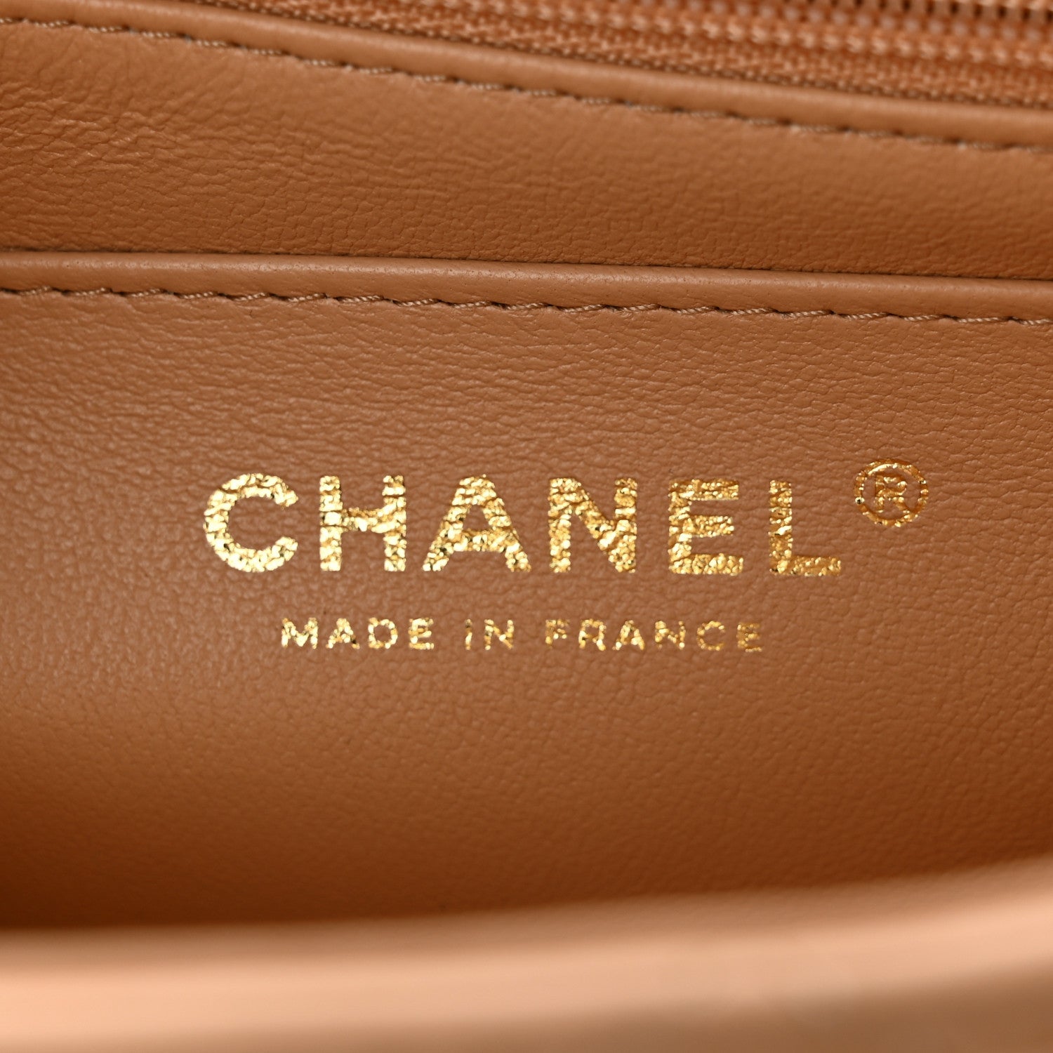 Chanel Lambskin Quilted Mini Top Handle Rectangular Flap Beige 6 of 11