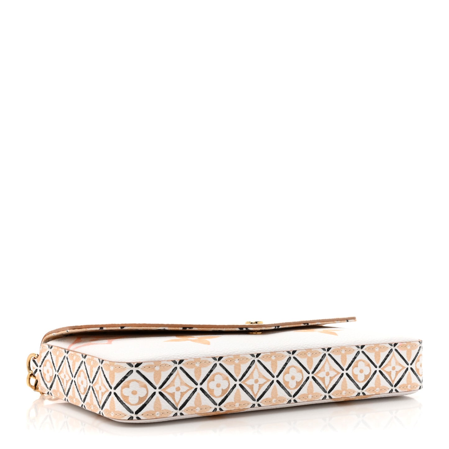 Monogram Giant By The Pool 2.0 Felicie Pochette Chain Wallet Beige