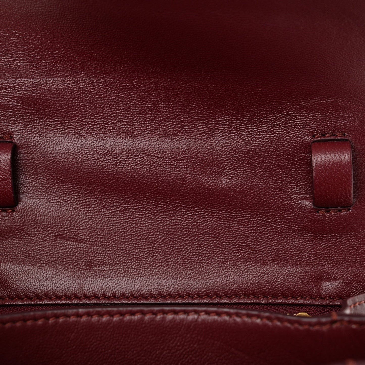 Box Calfskin Small Classic Box Flap Bag Burgundy