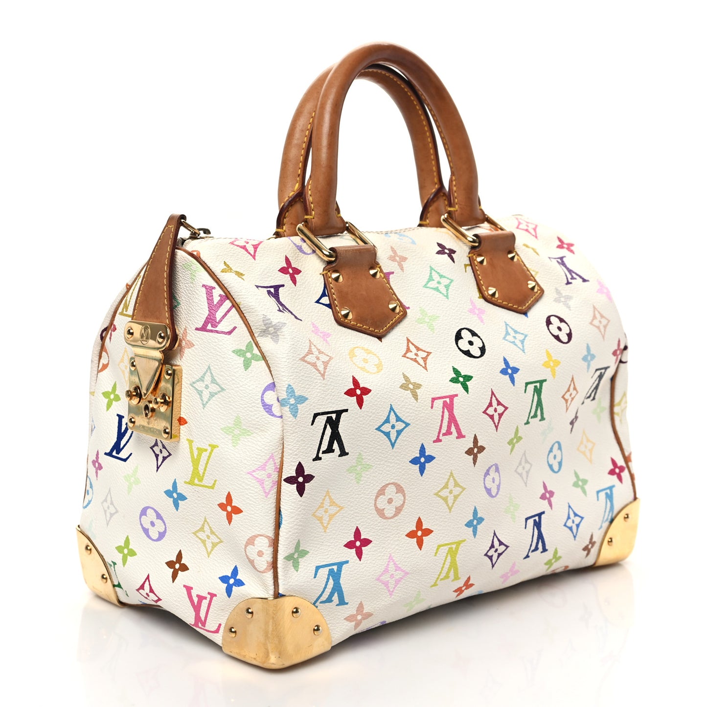 Monogram Multicolor Speedy 30 White