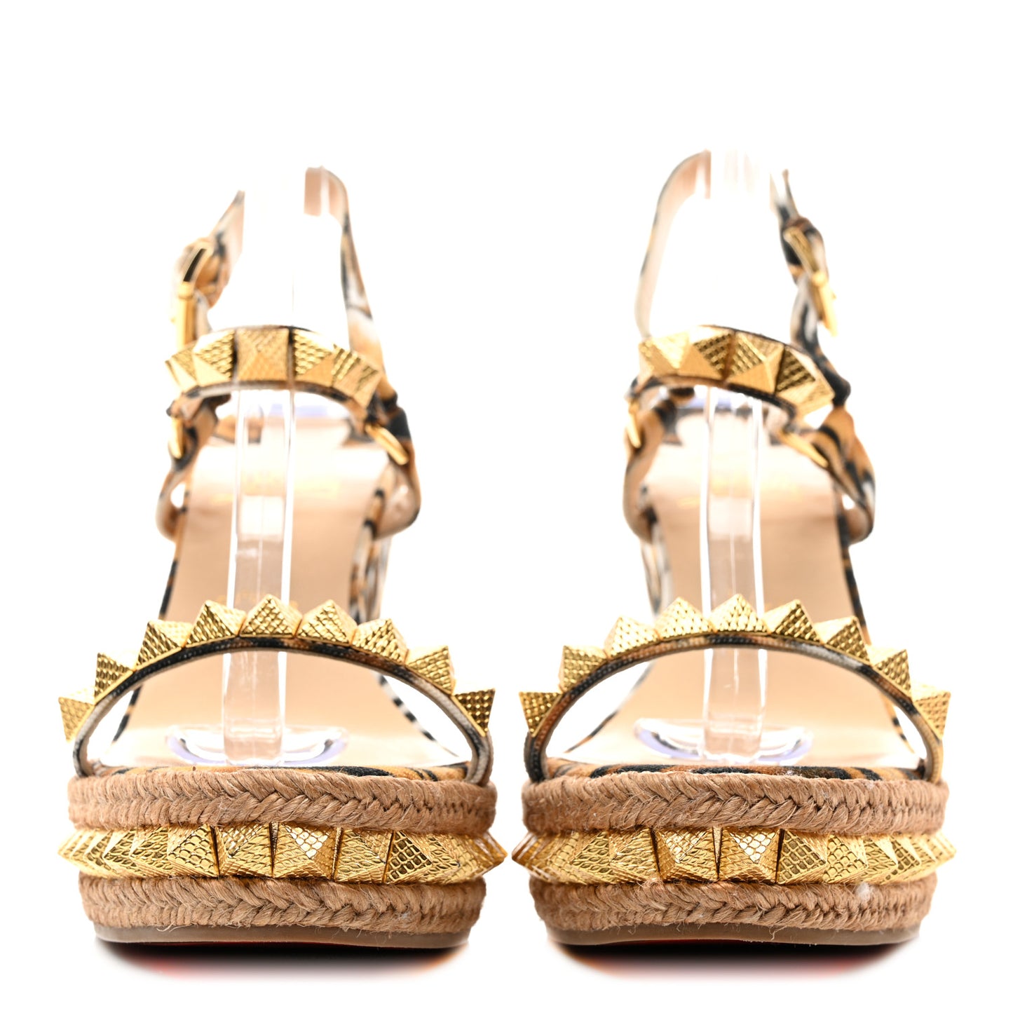 Toile Canvas Bengal Pyraclou 110 Wedge Sandals 40 Multicolor