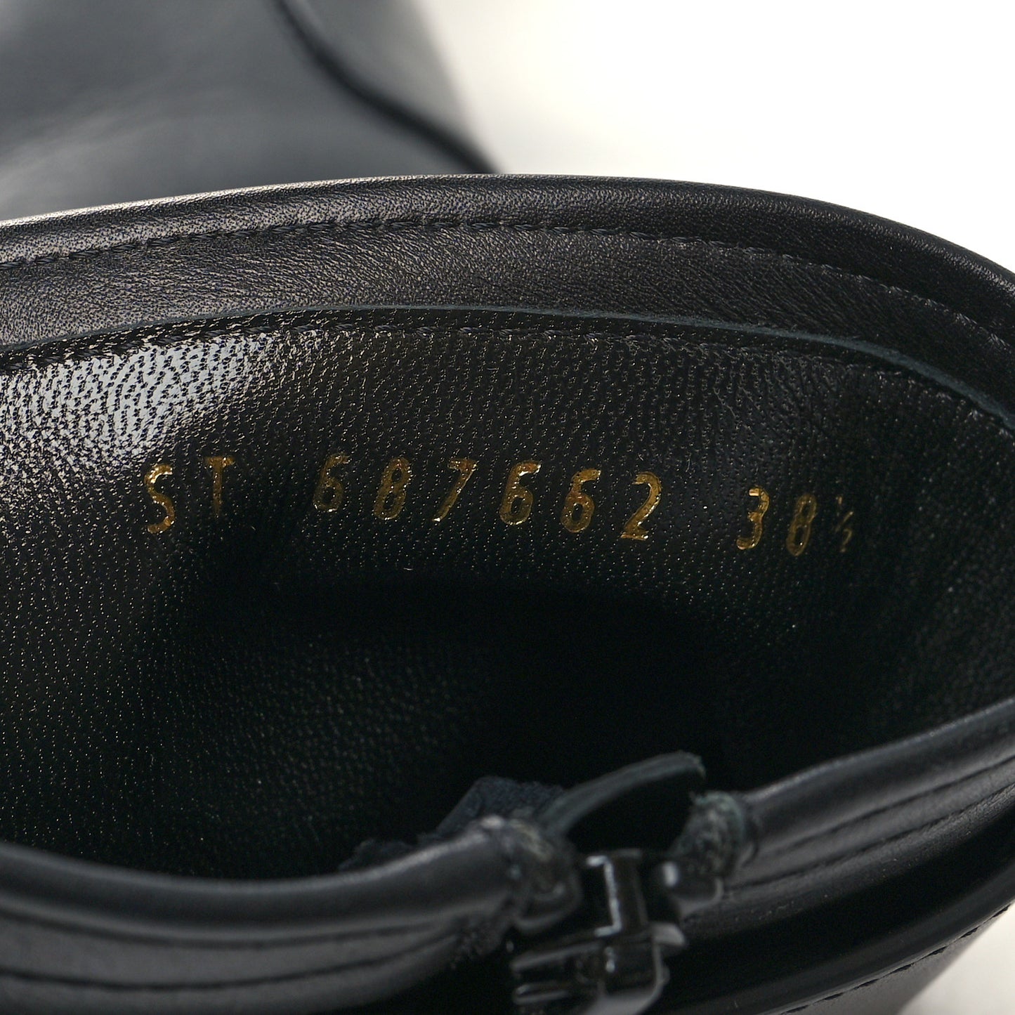 Calfskin Mina 135 Boots 38.5 Black