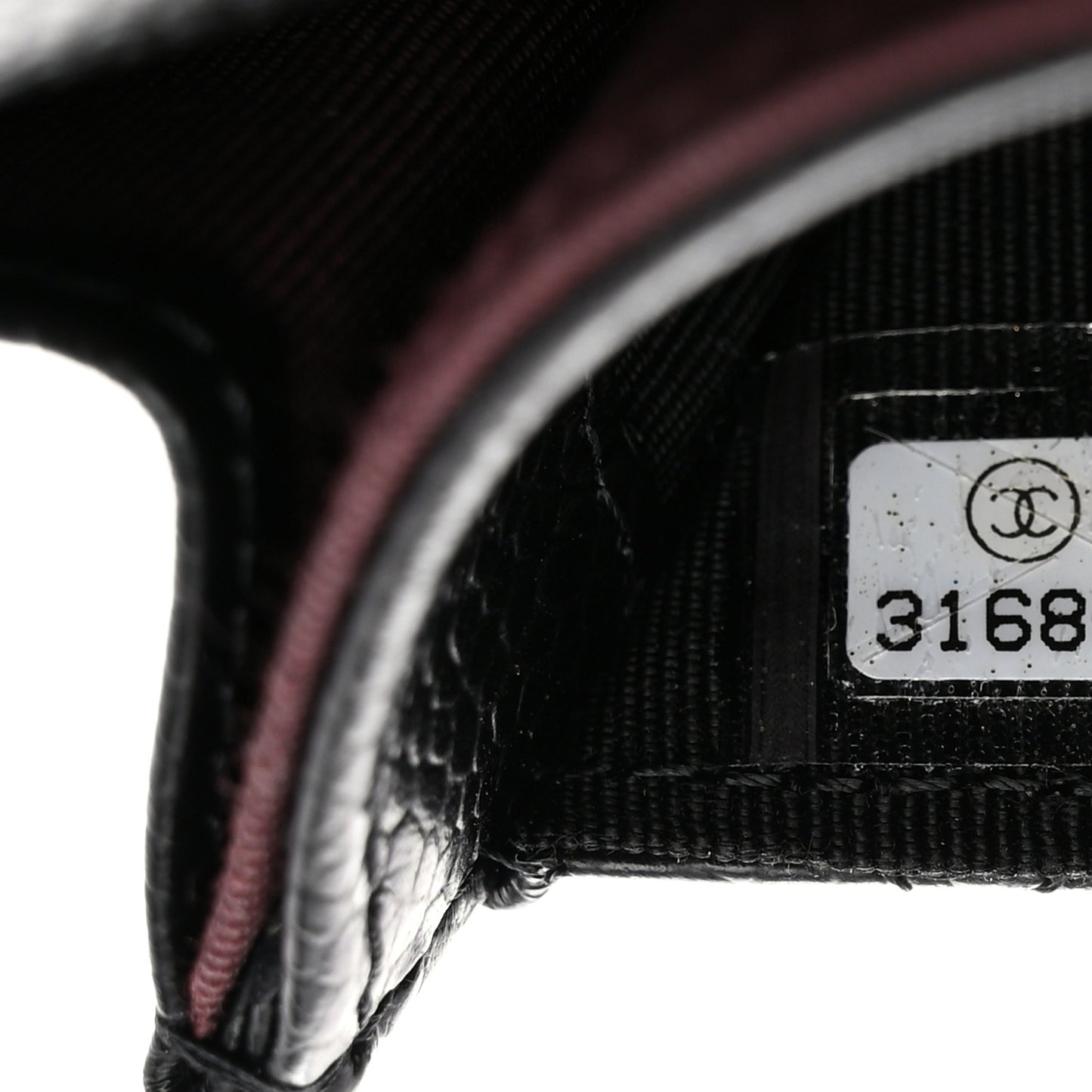 Caviar Quilted Flap Card Holder Wallet Black