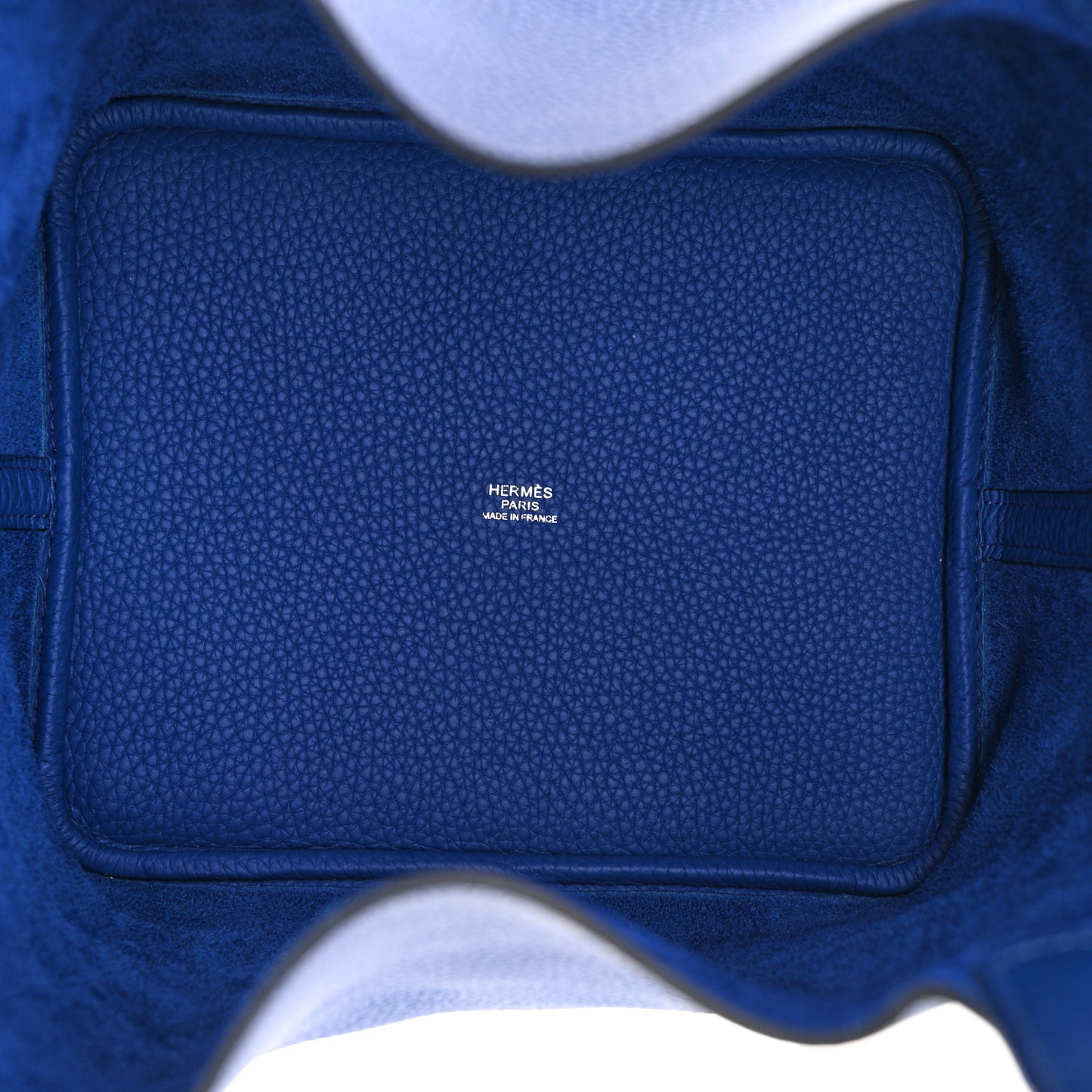 Taurillon Clemence Ostrich Touch Picotin Lock 22 Bleu Electrique