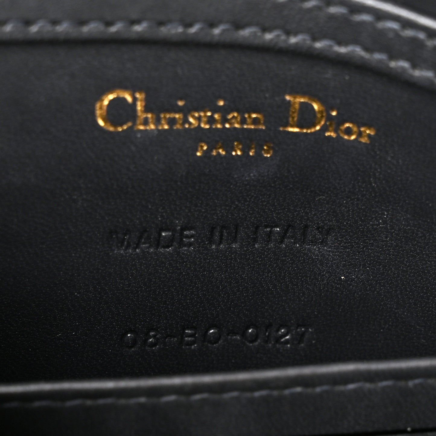 Metallic Patent Micro-Cannage Baby Diorama Flap Bag Gold