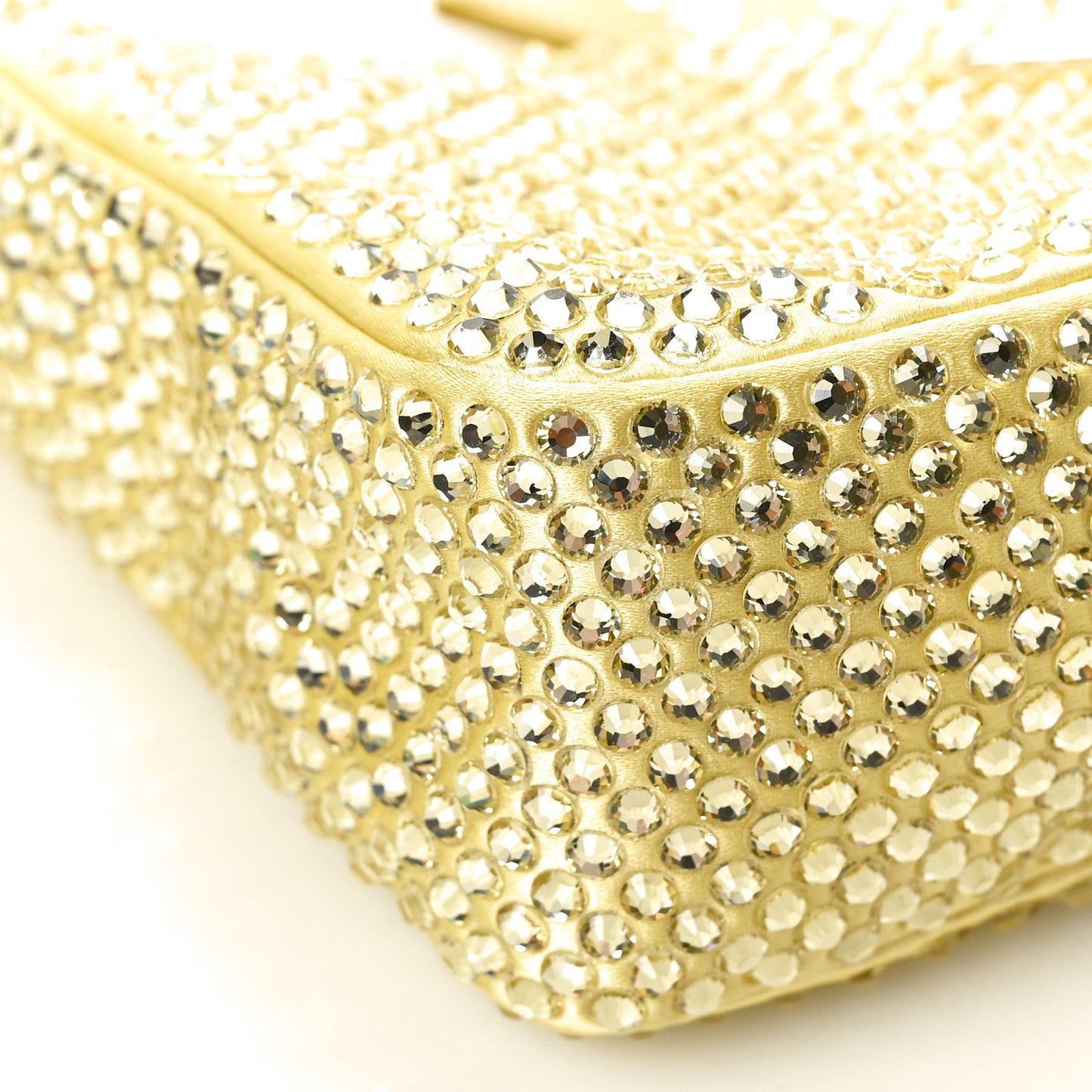 Satin Crystal Mini Re-Edition 2000 Bag Ananas