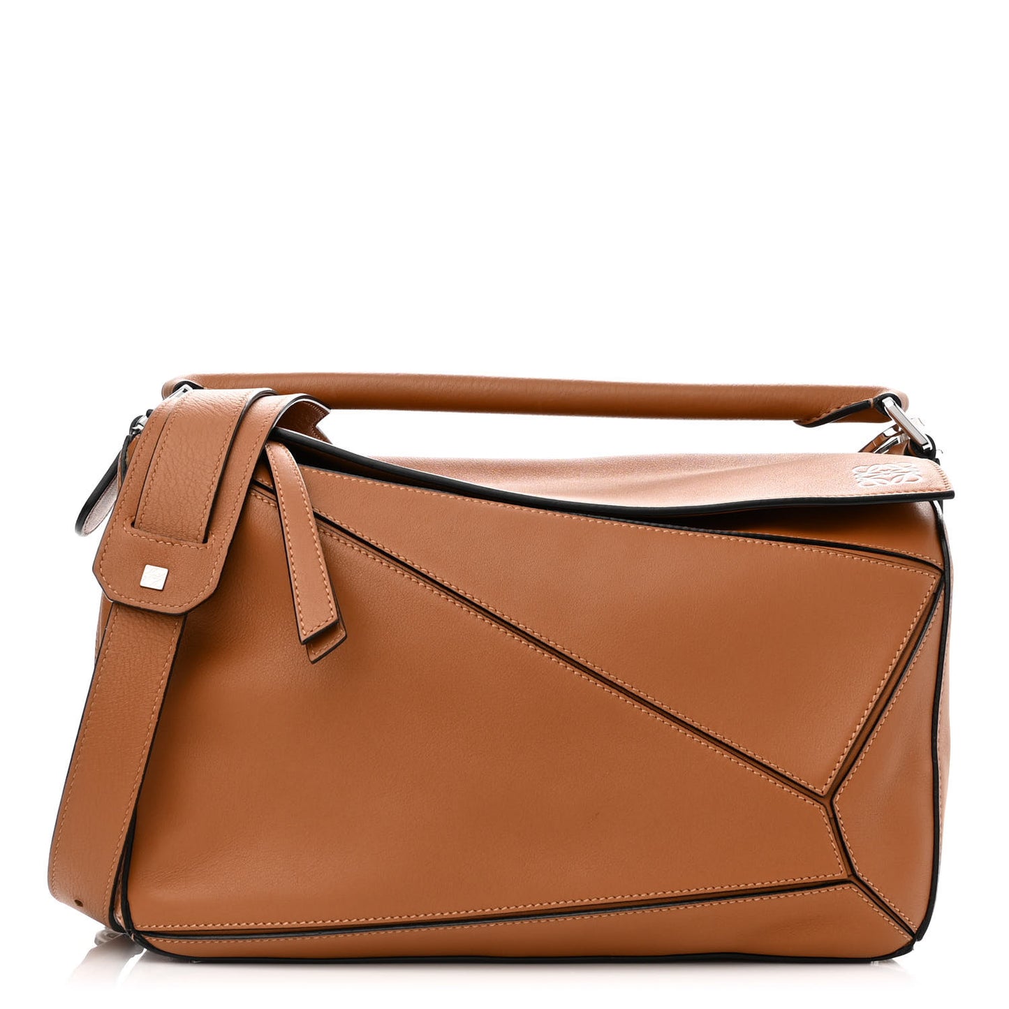 Calfskin Medium Puzzle Bag Tan