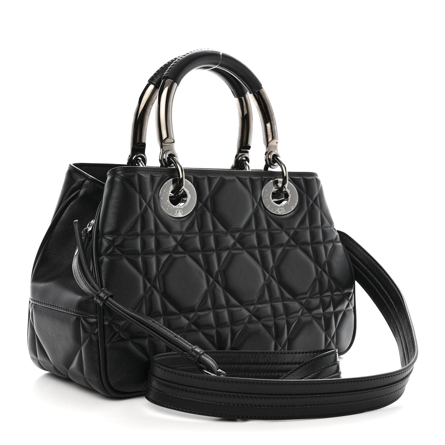 Christian Dior Lambskin Cannage The Lady 95.22 Black 3 of 11