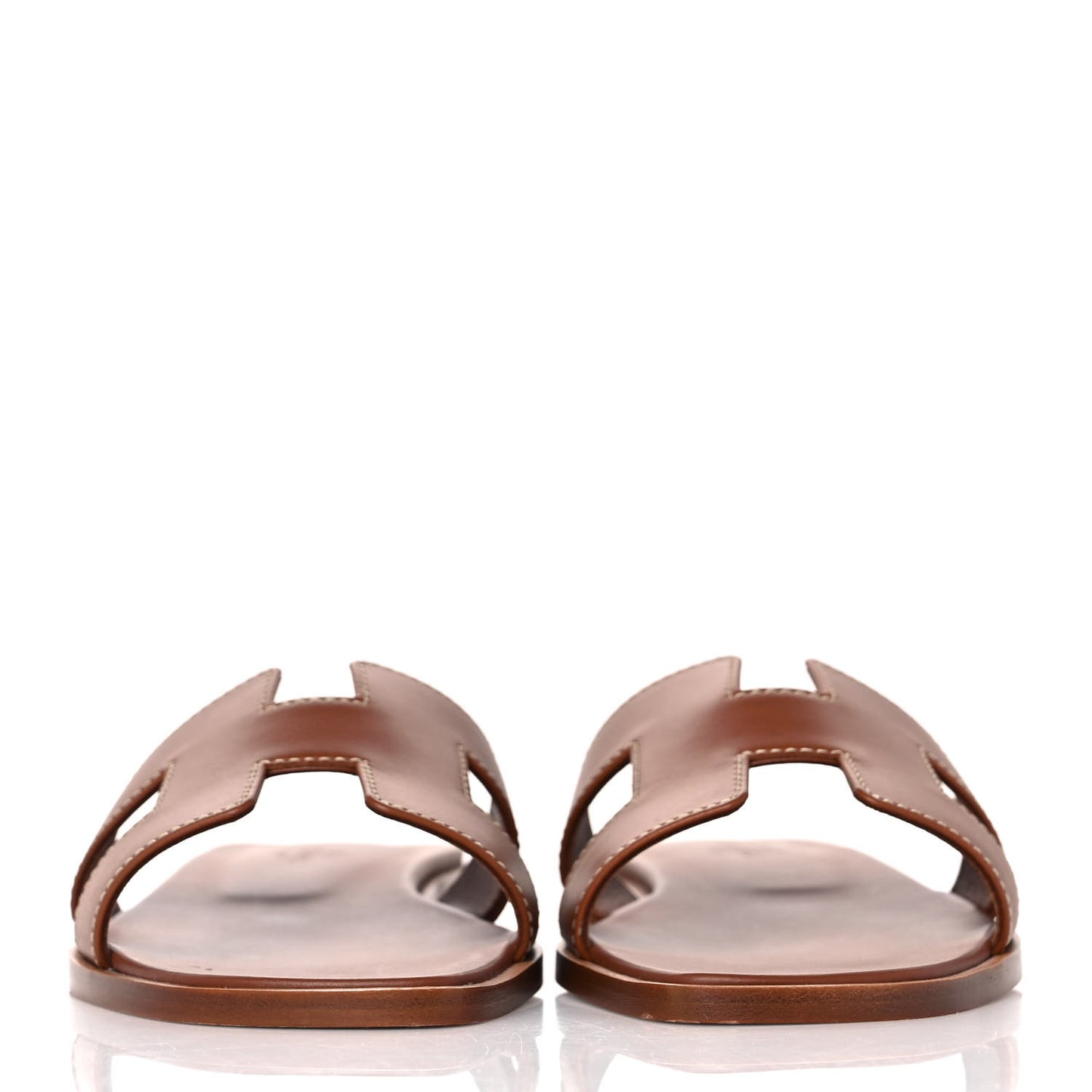 Box Calfskin Oran Sandals 36 Gold