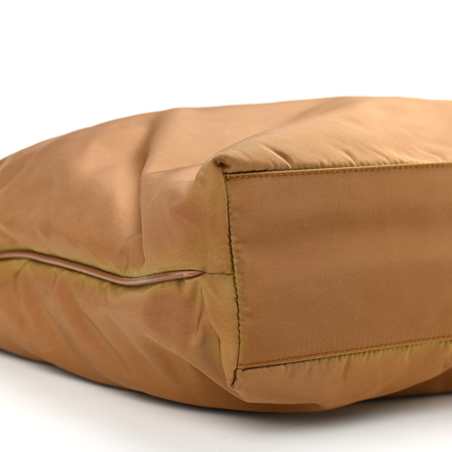 Tessuto Nylon Saffiano Tote Brown