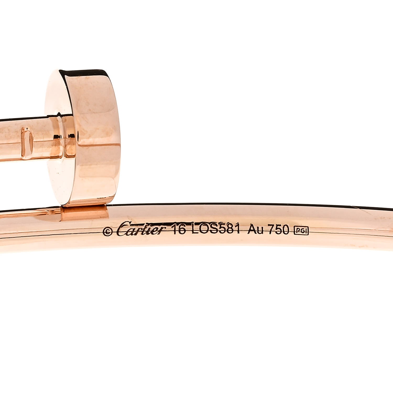 Cartier 18K Pink Gold Small Juste Un Clou Bracelet 16 3 of 4