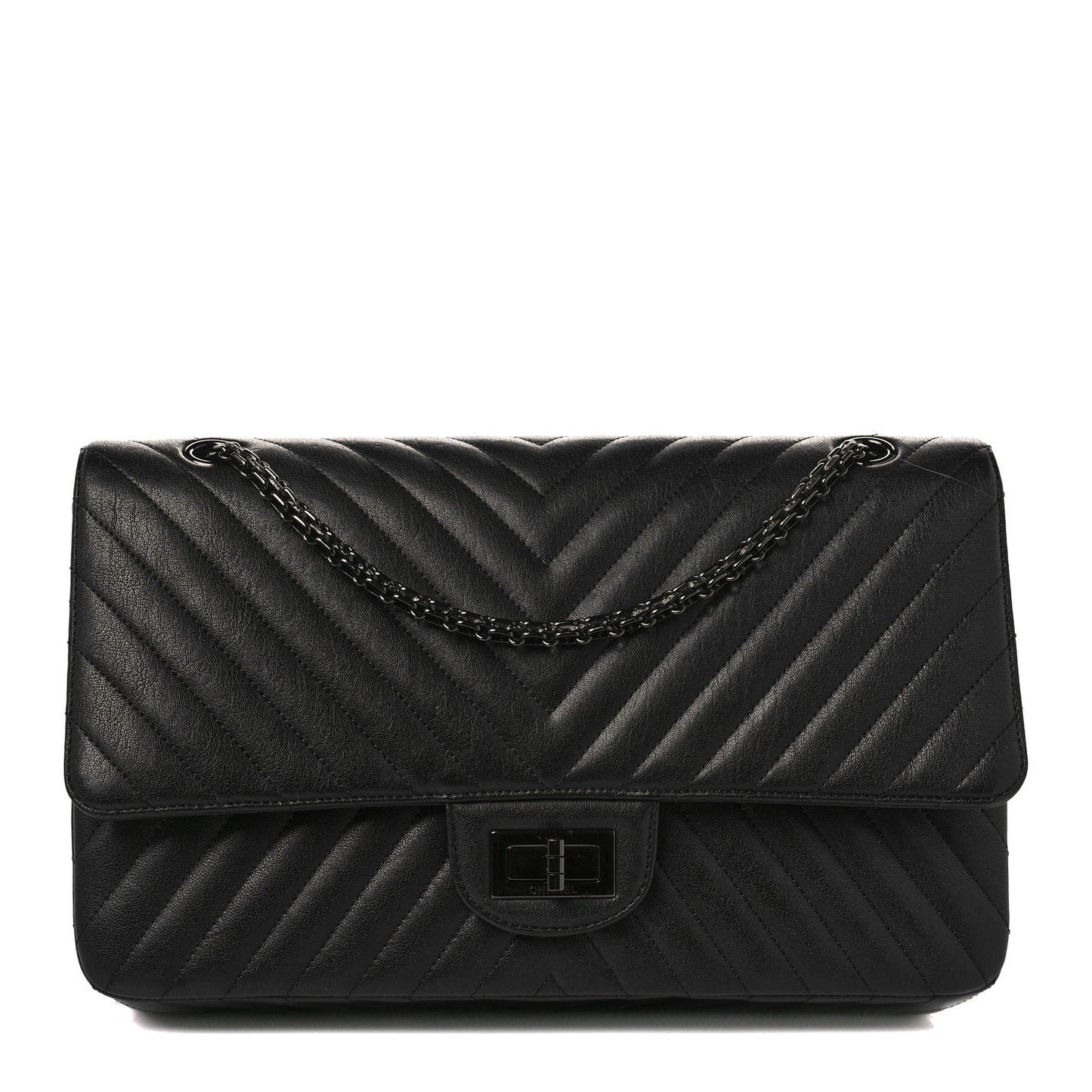 Sheepskin Chevron Quilted 2.55 Reissue 227 Flap So Black