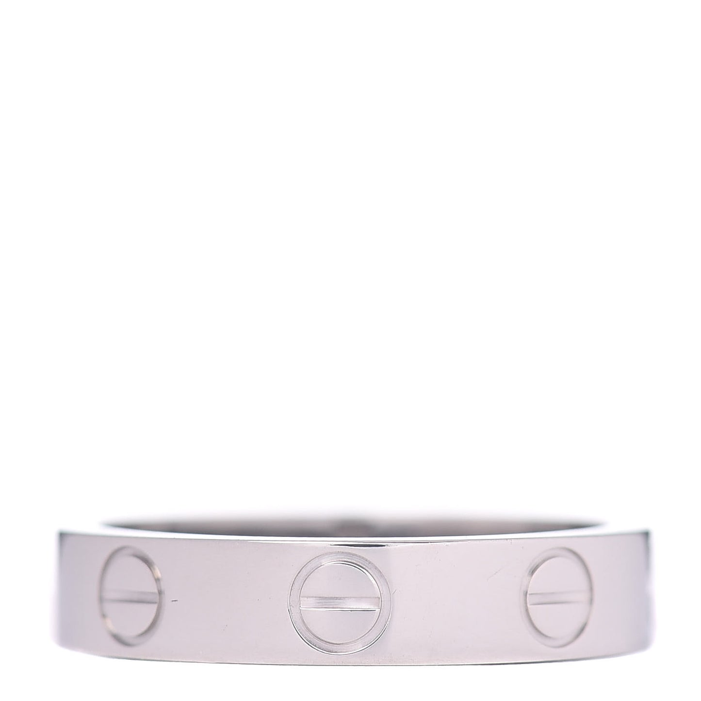 18K White Gold 3.5mm LOVE Wedding Band Ring 47 4