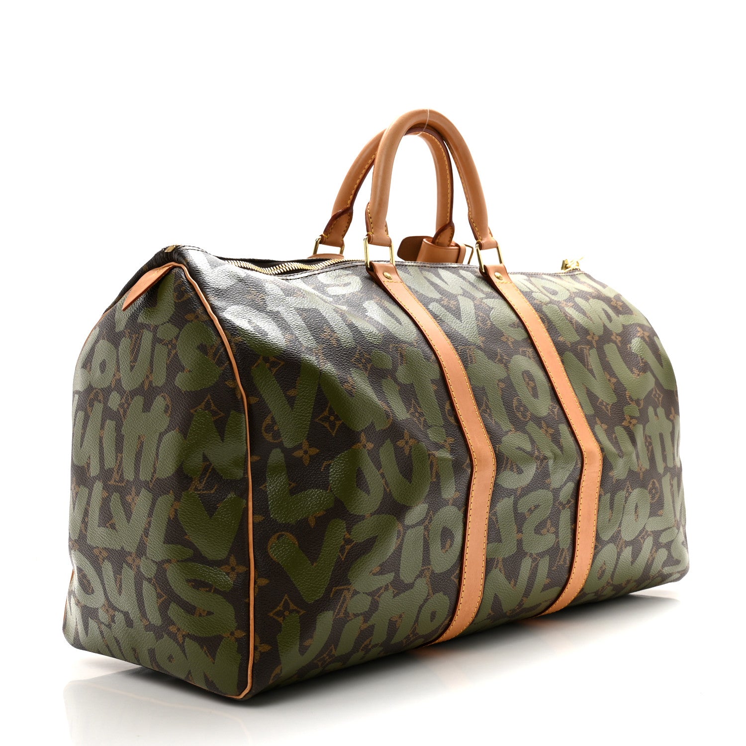 Louis Vuitton Graffiti Keepall 50 Kaki 2 of 17