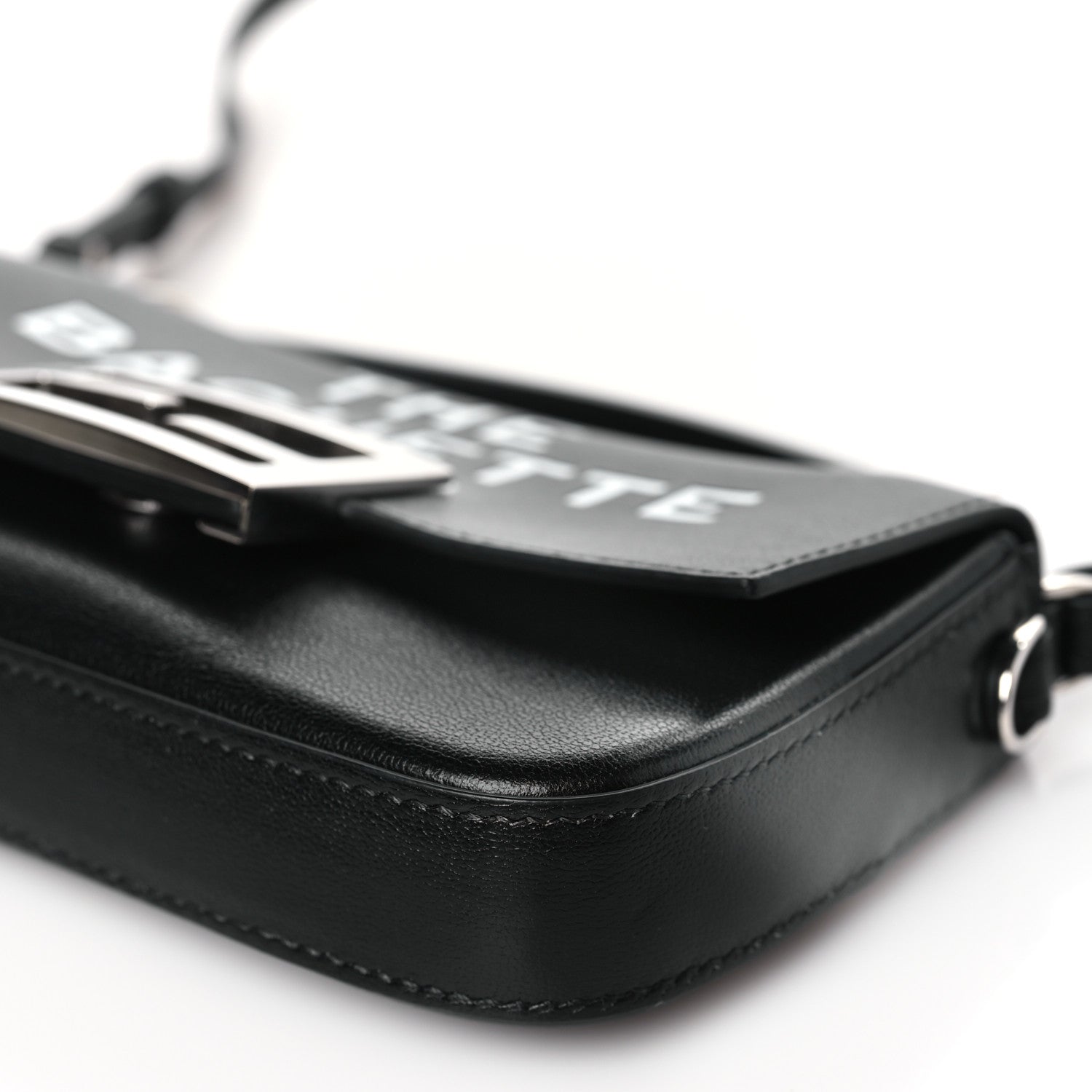 Fendi X MARC JACOBS Nappa Logo Phone Baguette Black 9 of 9