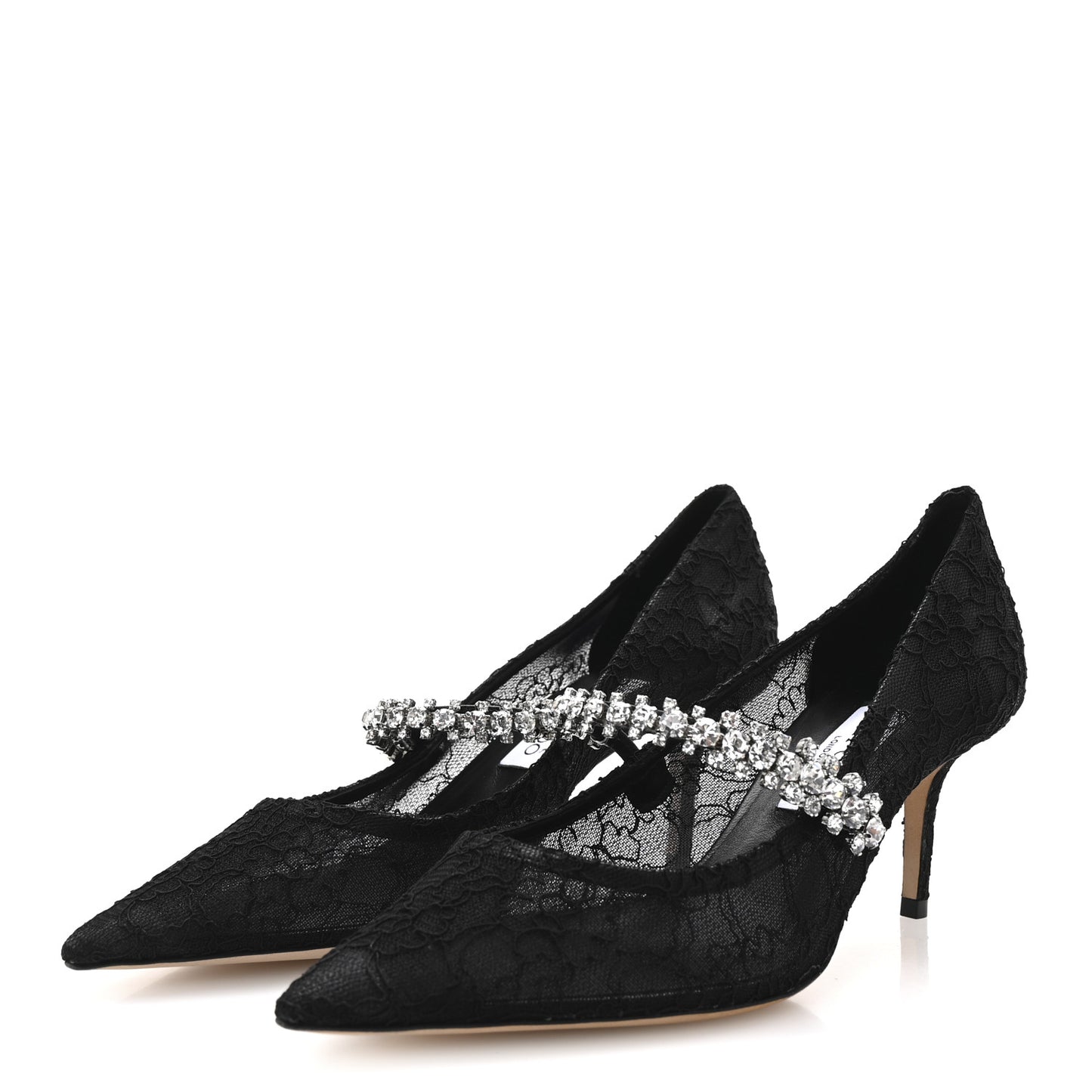 Lace Crystal Bing 65 Pumps 40.5 Black