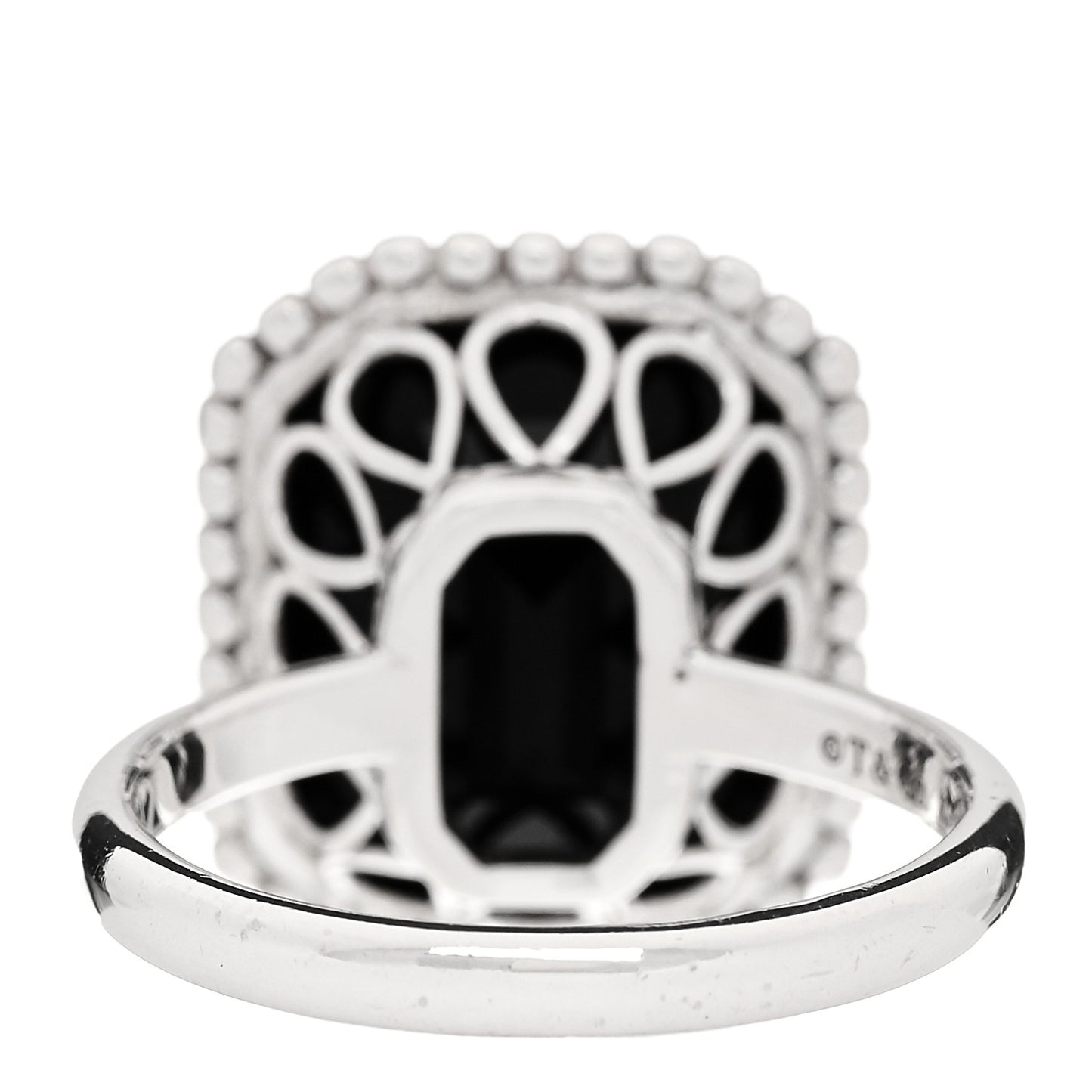 Sterling Silver Black Onyx Ziegfeld Daisy Ring 55 7.25
