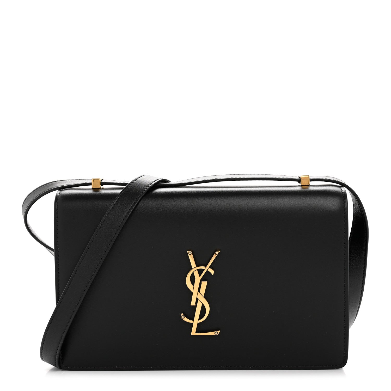 Saint Laurent Calfskin Monogram Small Dylan Shoulder Bag Black