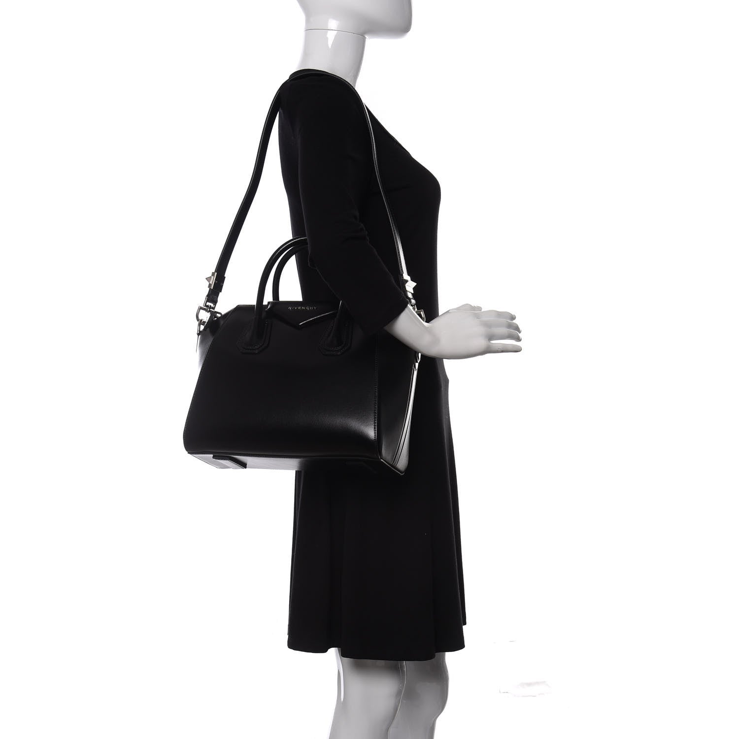 Givenchy Shiny Lord Calfskin Small Antigona Black 2 of 9