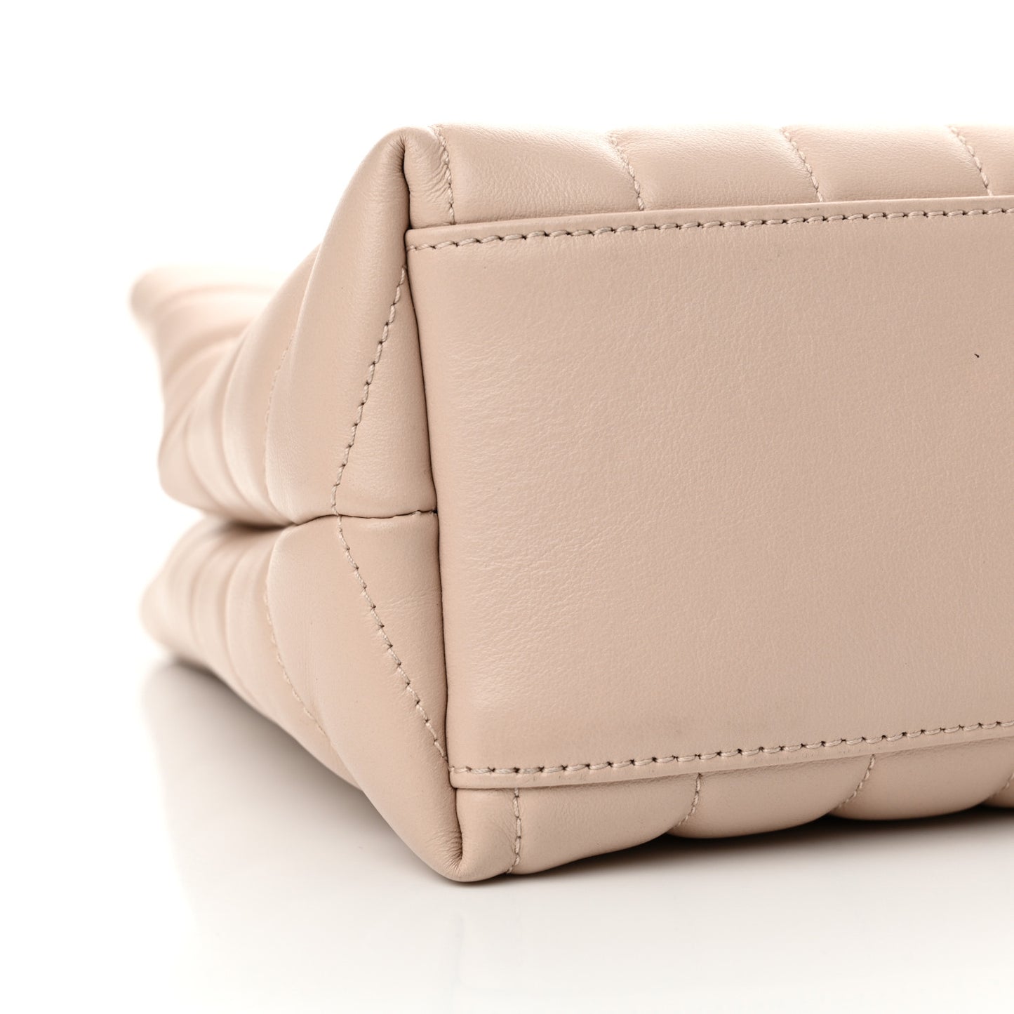 Calfskin Y Quilted Monogram Small Loulou Shopper Marble Pink