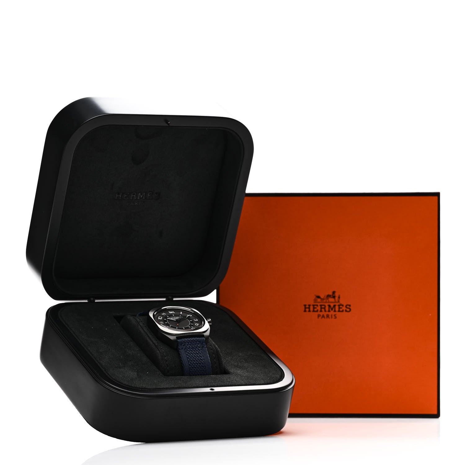 Hermes DLC Coated Titanium Nylon 39mm H08 Automatic Watch Bleu Abysse 5 of 5