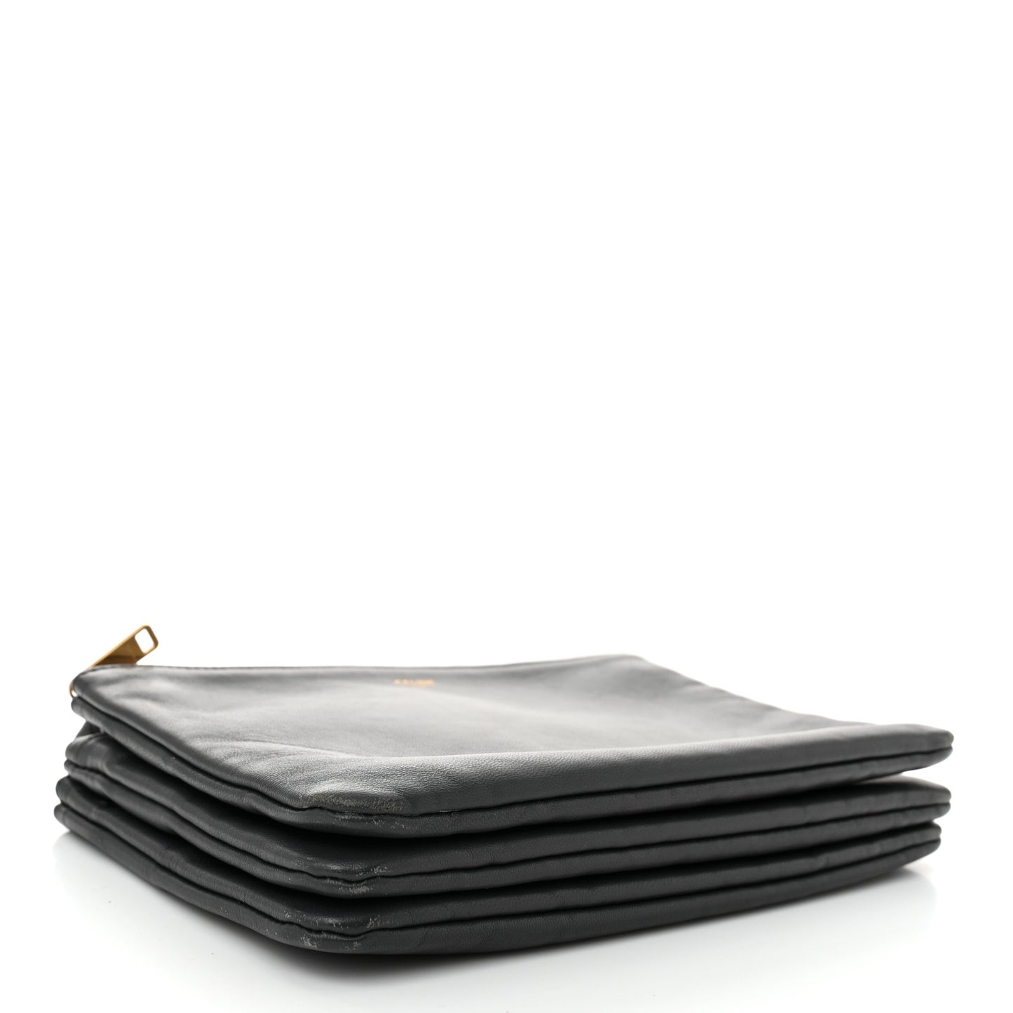 Lambskin Small Trio Crossbody Bag Anthracite