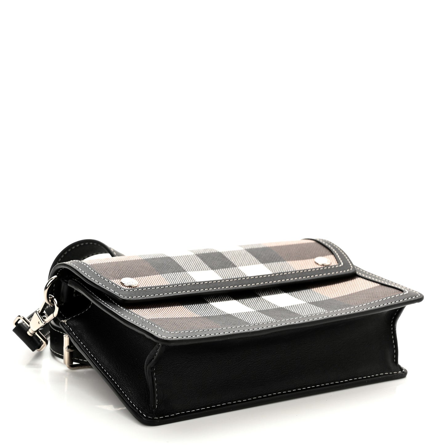 E-Canvas Giant Check Oscar Crossbody Dark Birch