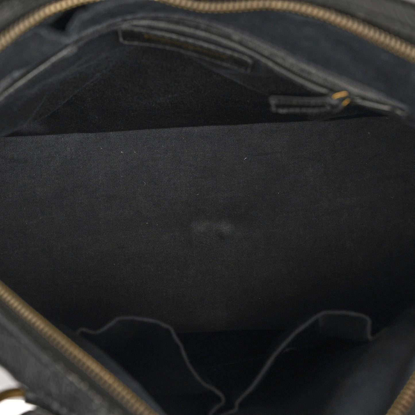 Textured Patent Calfskin Large Muse Black