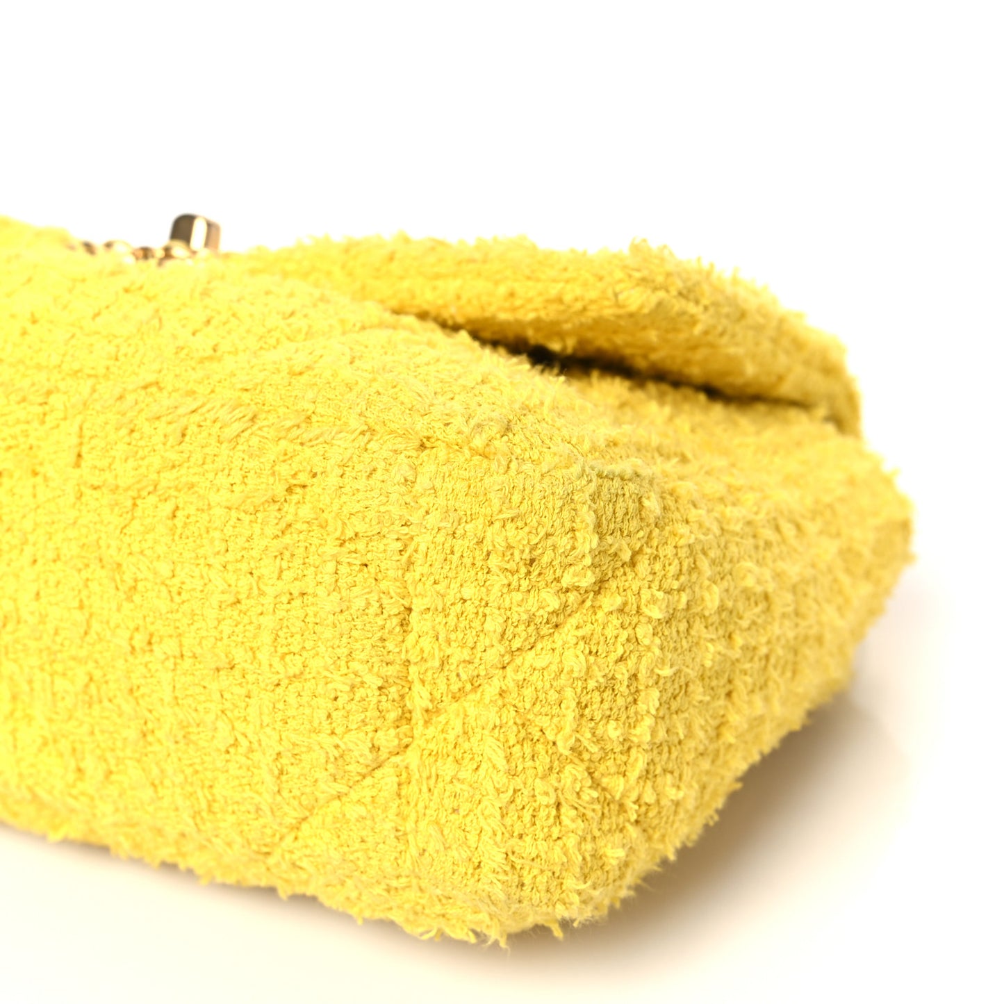 Tweed Quilted Medium Chanel 19 Flap Yellow
