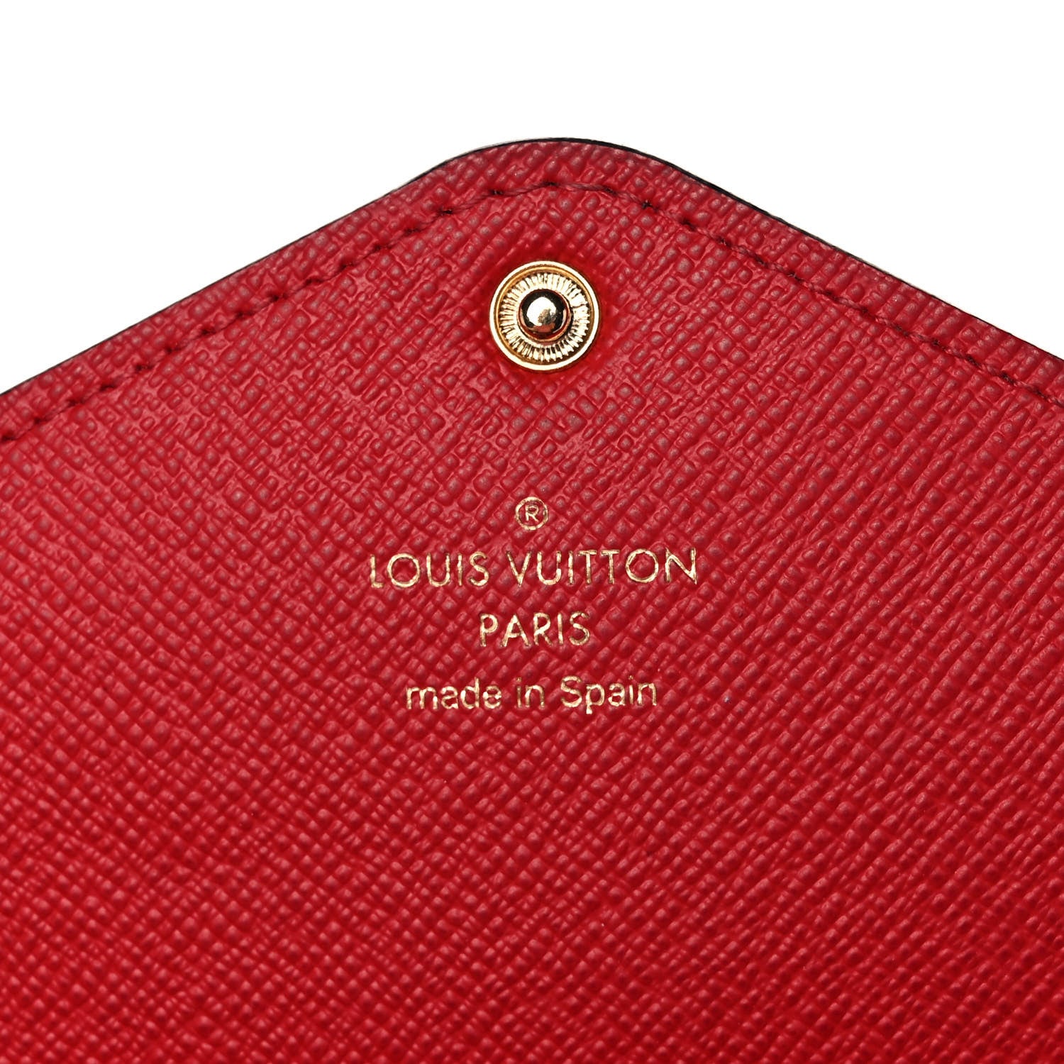 Louis Vuitton Damier Ebene Josephine Wallet Red 8 of 15