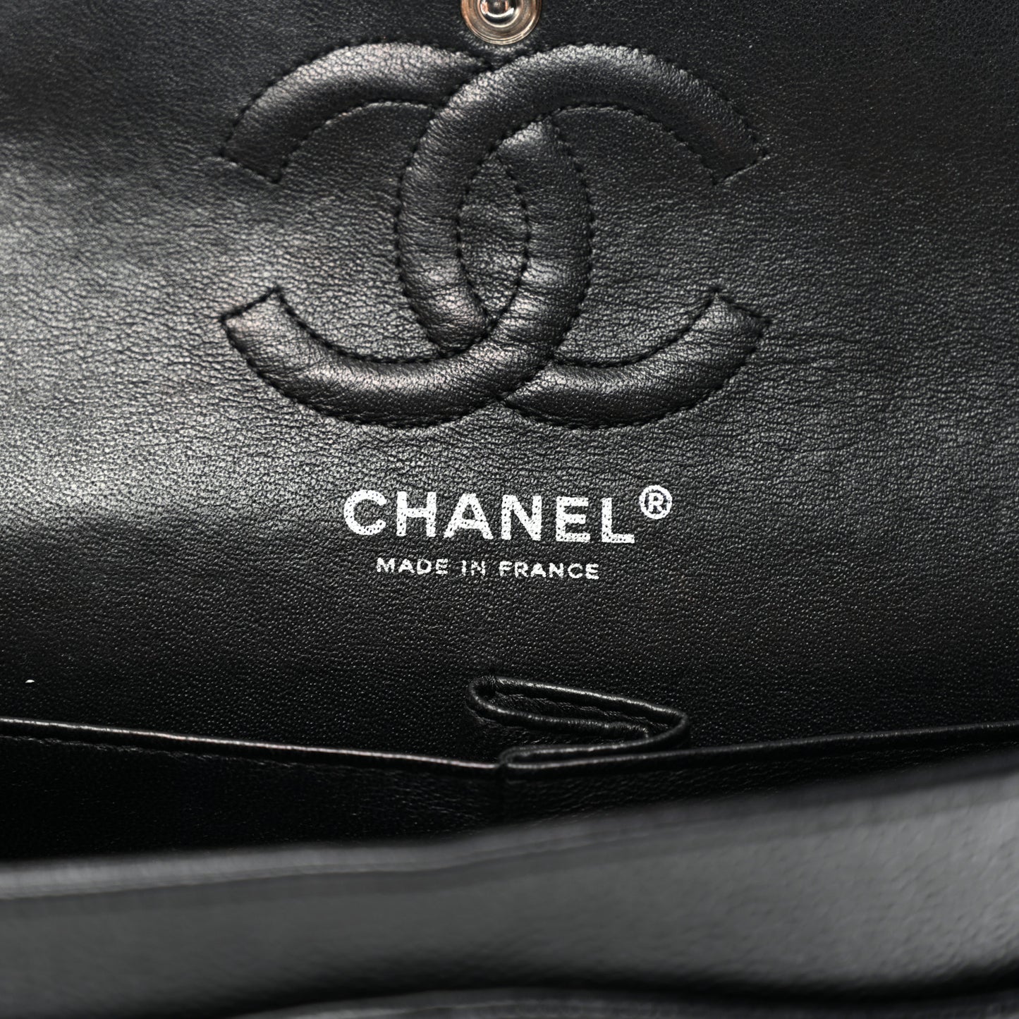 Caviar Quilted Small Double Flap Black