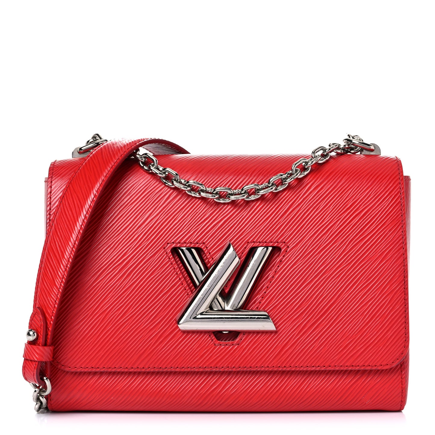 Epi Twist Shoulder Bag MM Coquelicot
