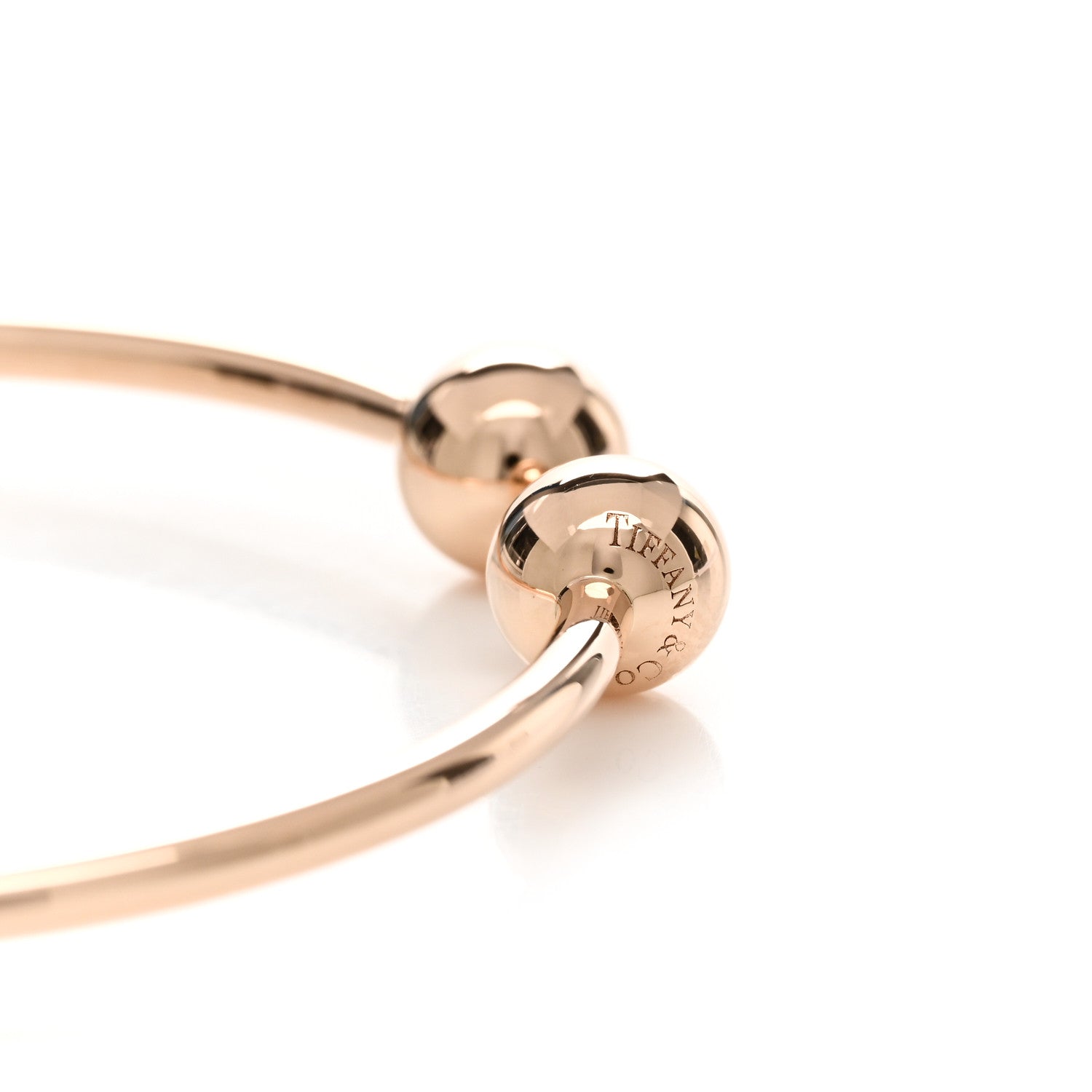 Tiffany 18K Rose Gold 8mm HardWear Ball Wire Bracelet 3 of 3