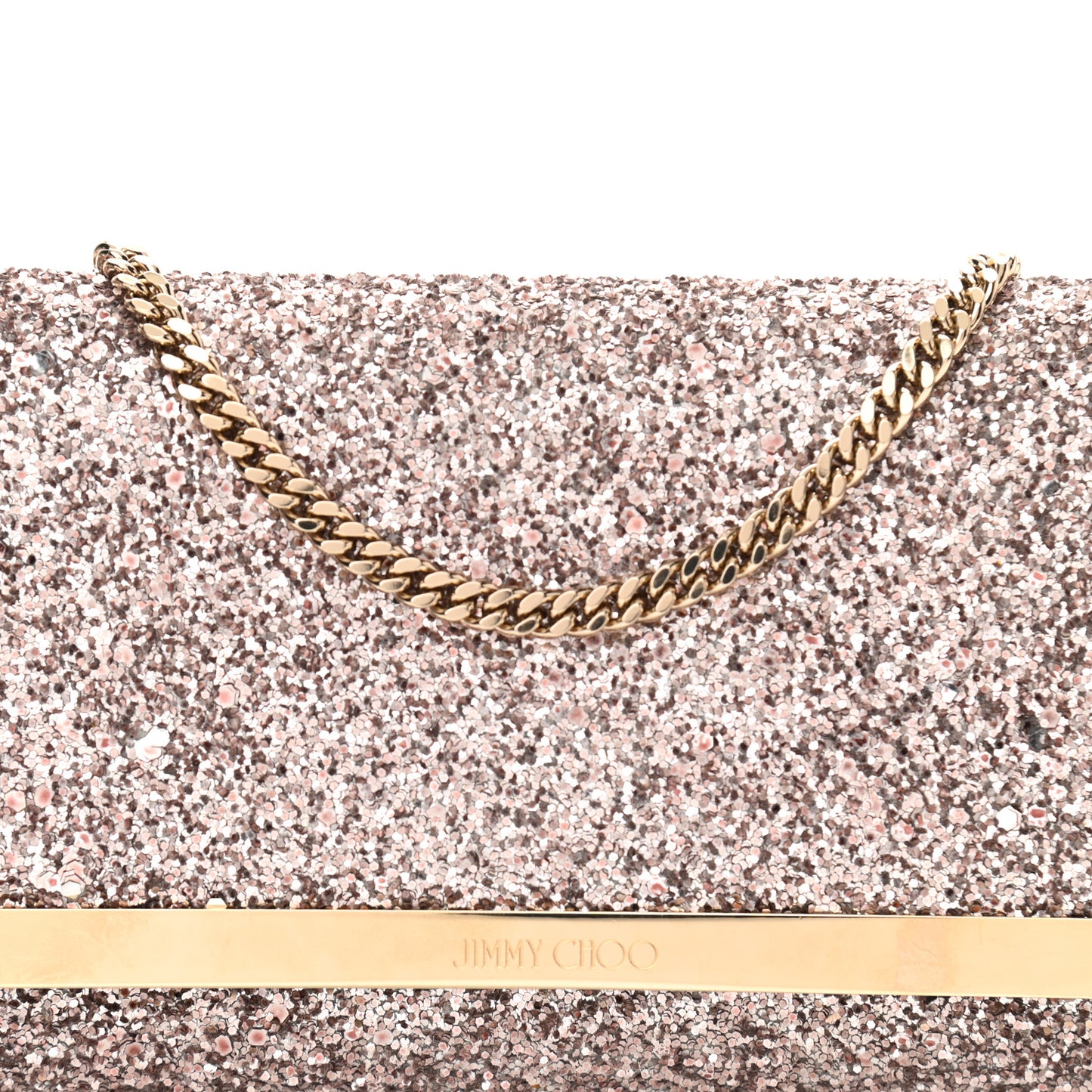 Glitter Milla Wallet on Chain Natural