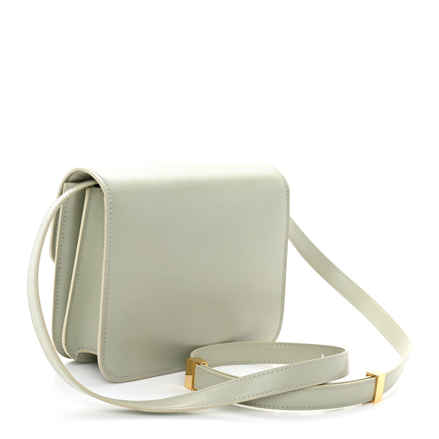Box Calfskin Teen Classic Box Flap Bag Pastel Green
