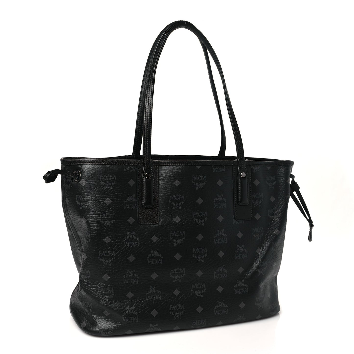 Visetos Medium Liz Reversible Shopper Tote Black
