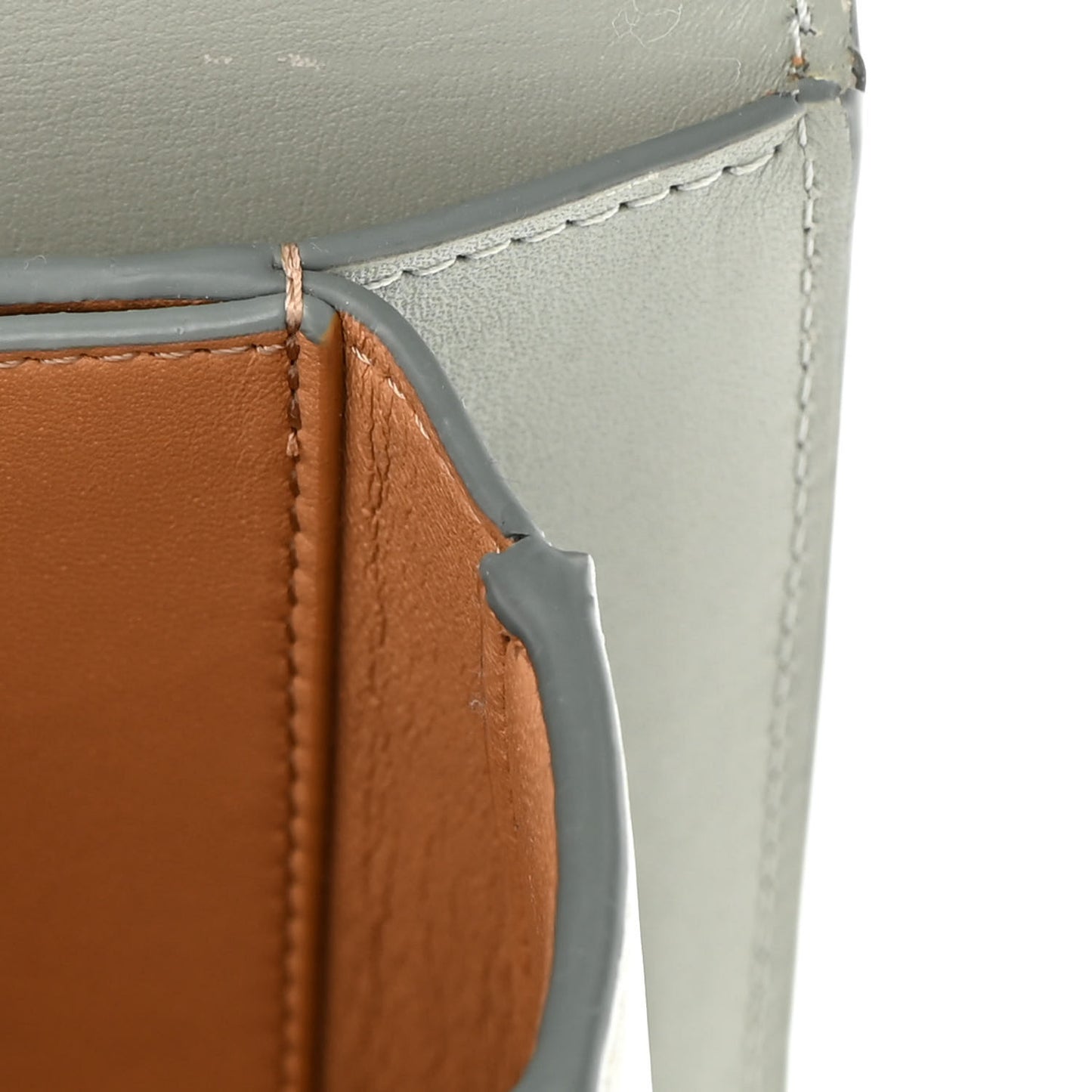 Silk Calfskin Small Goya Bag Gray