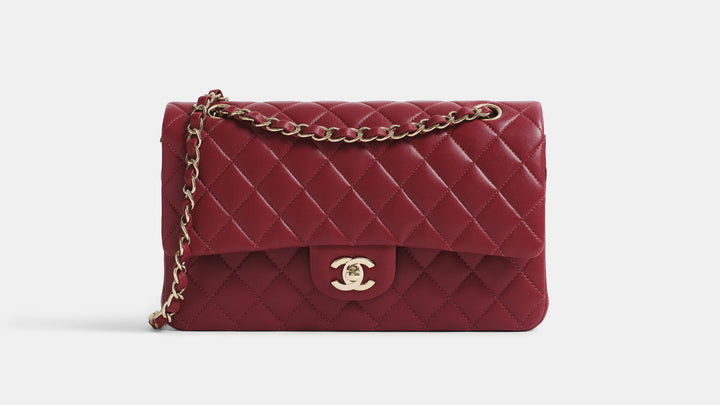 Red Chanel Double Flap