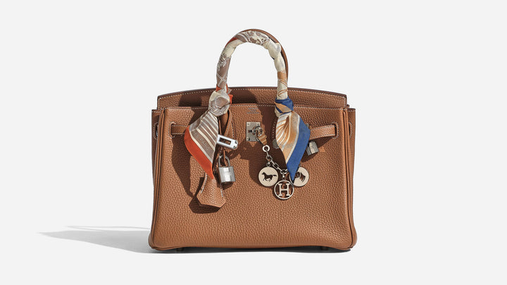 accessorizing the birkin bag with charms, trinkets, twilly scarves and more by FASHIONPHILE